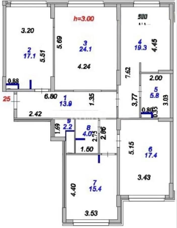 Продажа 4-комнатной квартиры, 120 м² в Астане