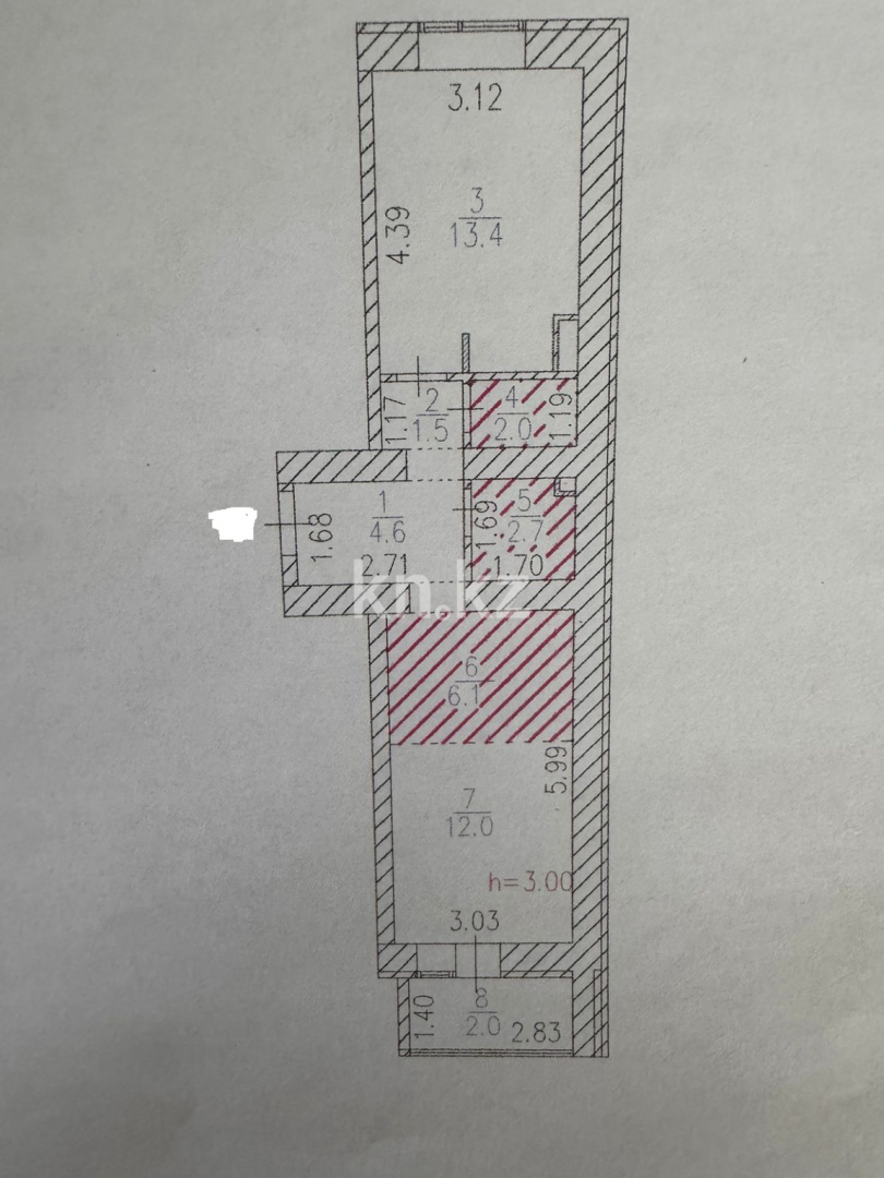 Продажа 2-комнатной квартиры, 44 м² в Астане - фото 10