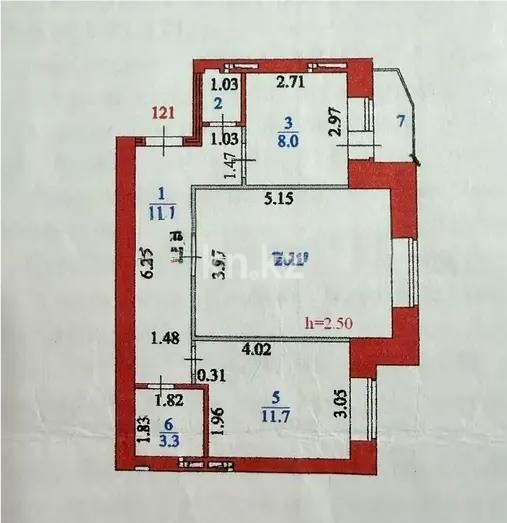 Продажа 2-комнатной квартиры, 56.4 м² в Астане - фото 5