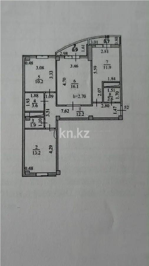 Продажа 3-комнатной квартиры, 71.7 м² в Астане - фото 7