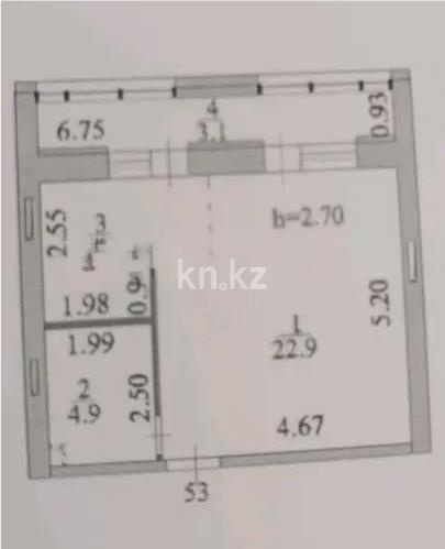 Продажа 1-комнатной квартиры, 37.6 м² в Астане