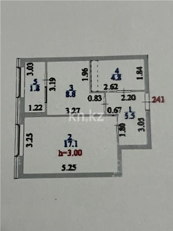 Продажа 1-комнатной квартиры, 38 м² в Астане