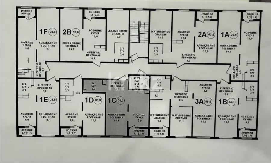 Продажа 1-комнатной квартиры, 38.2 м² в Алматы