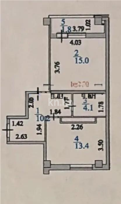 Продажа 1-комнатной квартиры, 35.8 м² в Астане - фото 4