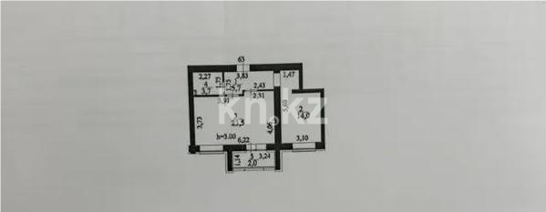 Продажа 2-комнатной квартиры, 49 м² в Астане