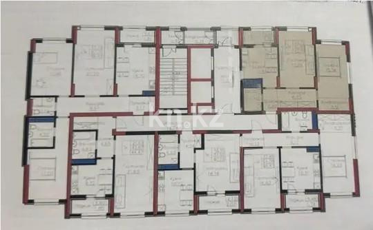 Продажа 2-комнатной квартиры, 62.59 м² в Астане