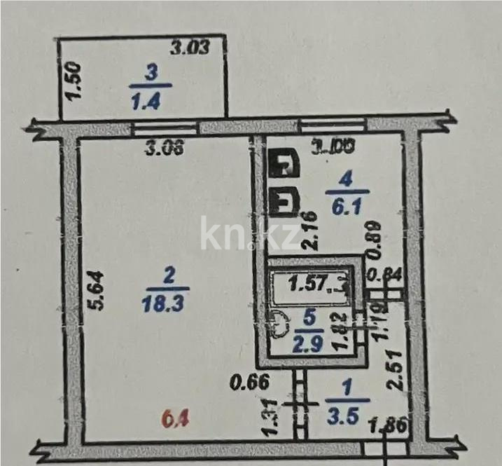 Продажа 1-комнатной квартиры, 32 м² в Алматы - фото 3