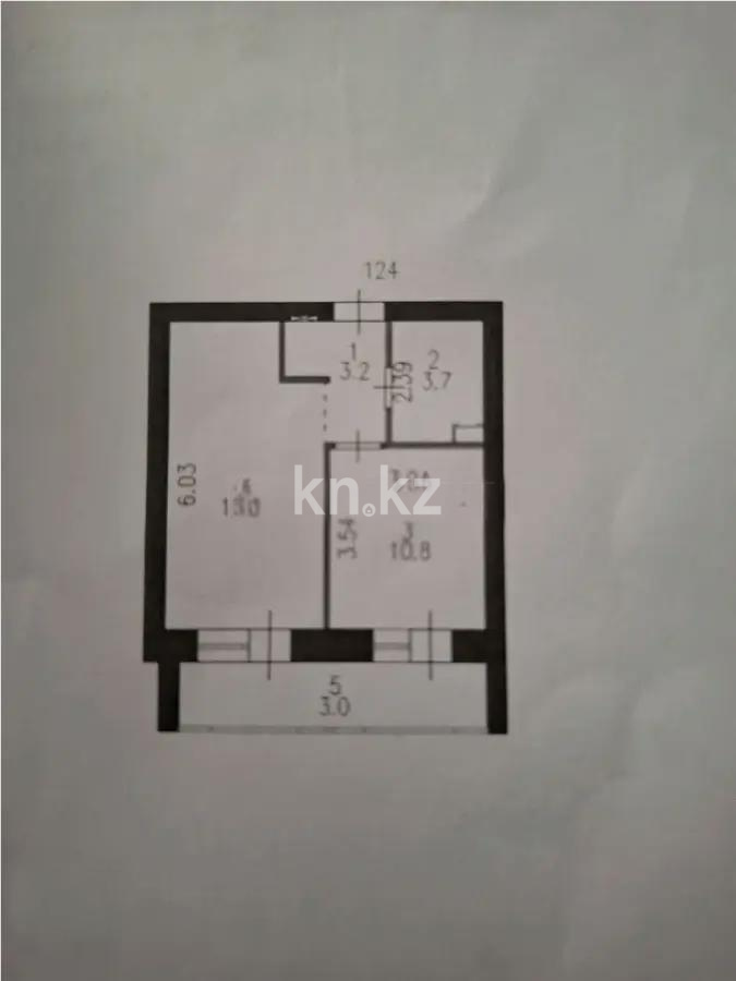 Продажа 1-комнатной квартиры, 38 м² в Астане