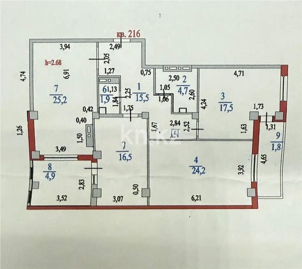 Продажа 3-комнатной квартиры, 112.2 м² в Астане - фото 7