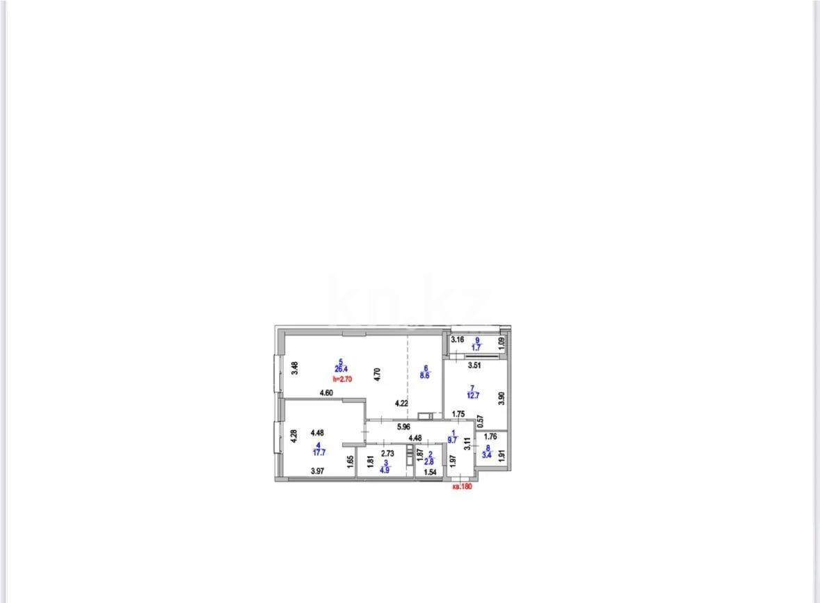 Продажа 3-комнатной квартиры, 88 м², пр. Туран, дом  57г в Астане - фото 7