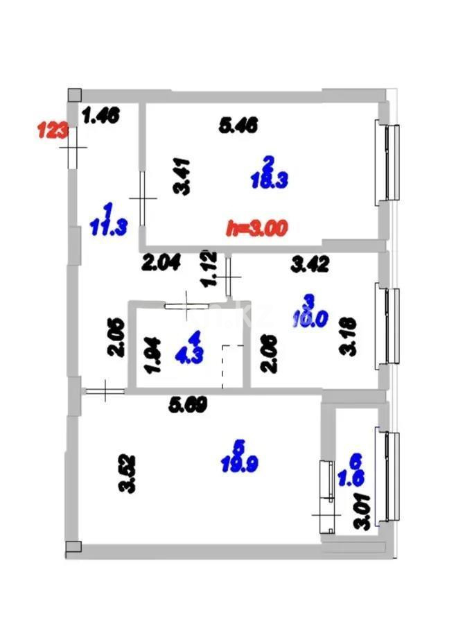 Продажа 2-комнатной квартиры, 66 м², ул. Молдагалиева, дом  3 в Астане