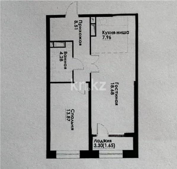 Продажа 2-комнатной квартиры, 54.95 м², ул. Навои, дом  30а/1 в Алматы