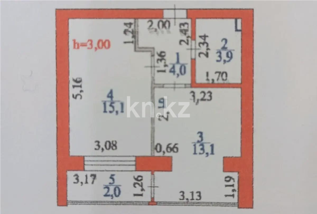 Продажа 1-комнатной квартиры, 38.1 м² в Астане