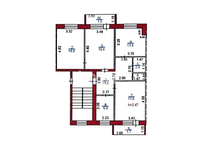 Продажа 4-комнатной квартиры, 86.9 м² в Караганде - фото 25