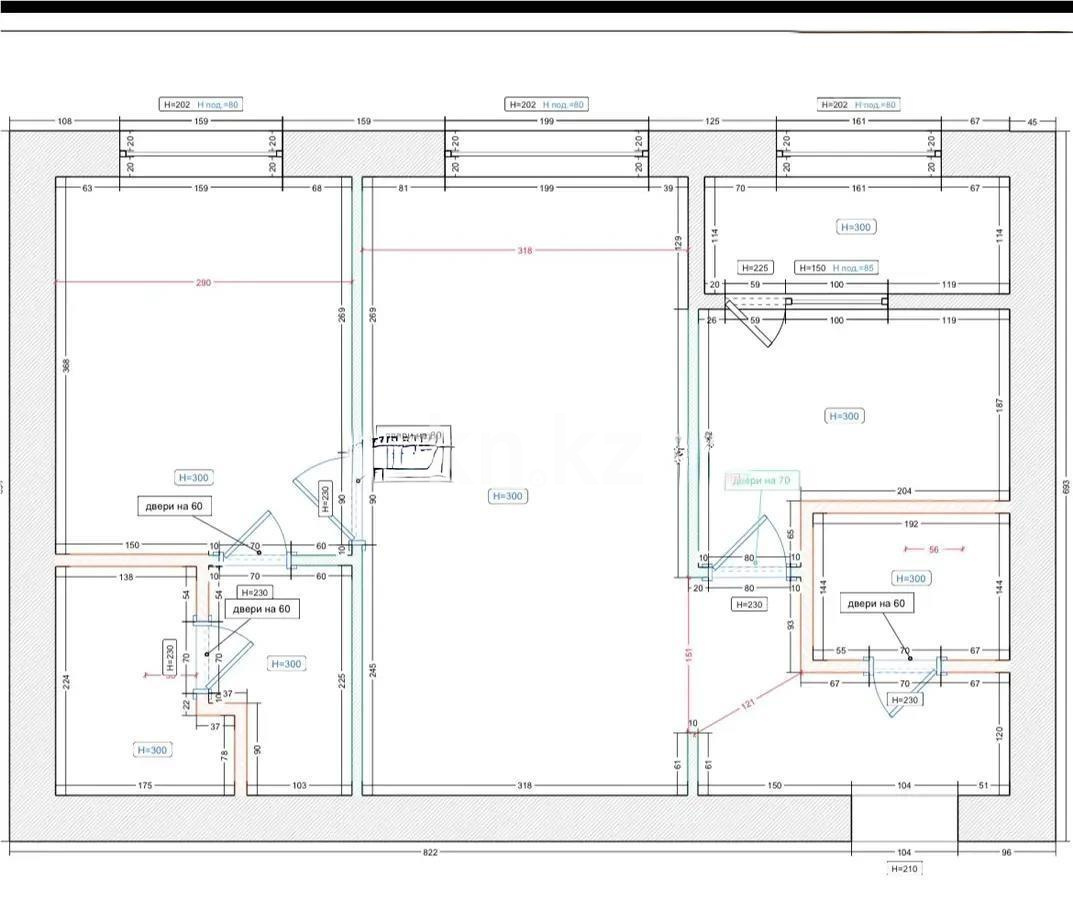 Продажа 2-комнатной квартиры, 54 м² в Караганде