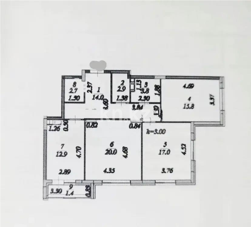 Продажа 3-комнатной квартиры, 93 м² в Астане - фото 8