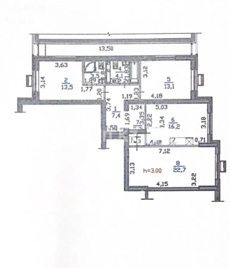 Продажа 3-комнатной квартиры, 85.5 м², пр. Райымбека, дом  351/1 в Алматы