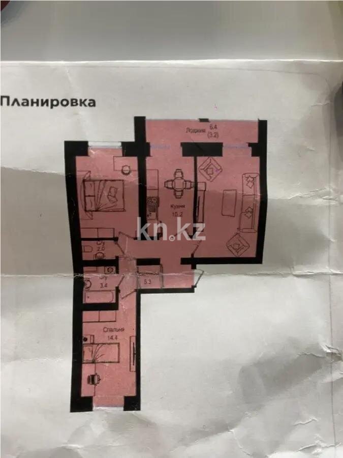 Продажа 3-комнатной квартиры, 78.2 м² в Астане