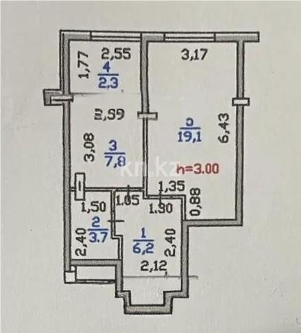 Продажа 1-комнатной квартиры, 39 м² в Алматы - фото 3