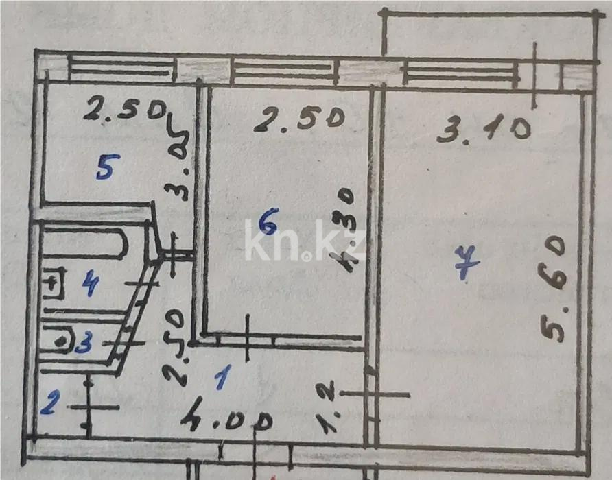 Продажа 2-комнатной квартиры, 47 м², мкр-н 16, дом  28 в Караганде - фото 2