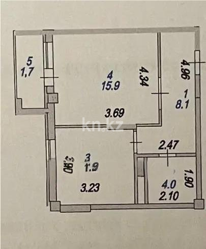 Продажа 1-комнатной квартиры, 41.1 м², ул. Сыганак, дом  4 в Астане - фото 5