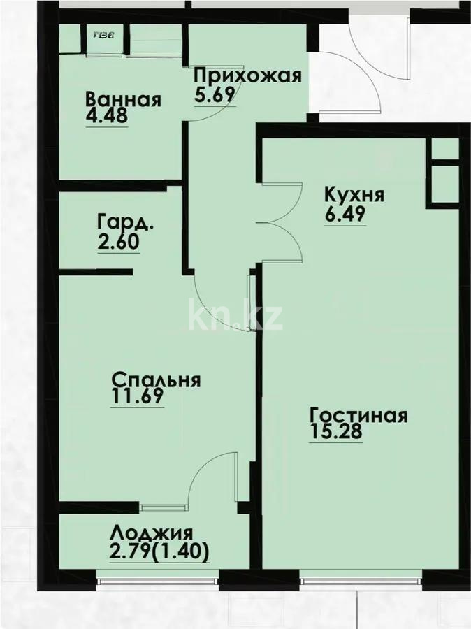 Продажа 2-комнатной квартиры, 48 м², ул. Макатаева, дом  129/1 в Алматы