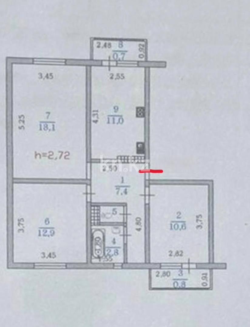 Продажа 3-комнатной квартиры, 65.3 м² в Алматы - фото 28