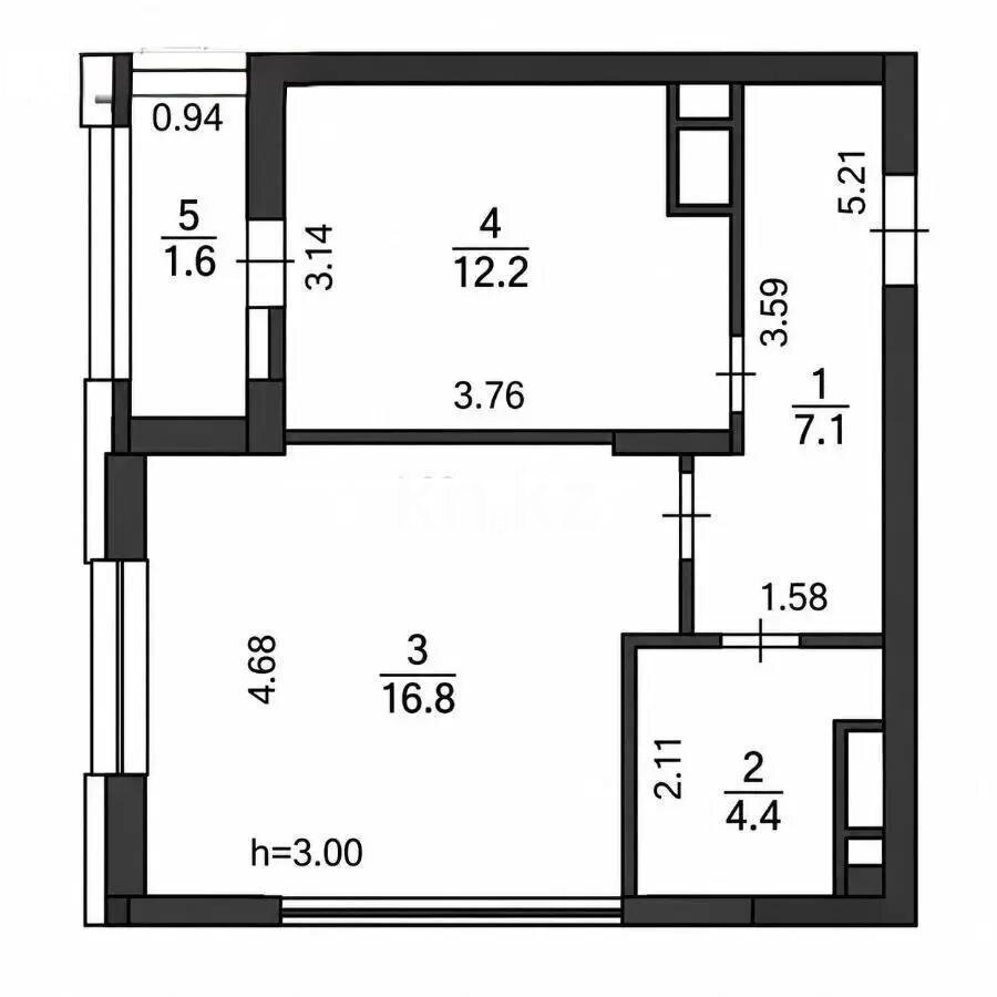 Продажа 2-комнатной квартиры, 42.1 м² в Астане - фото 5