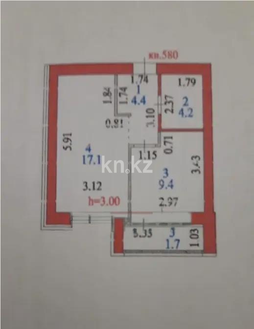 Продажа 1-комнатной квартиры, 39 м² в Астане - фото 4