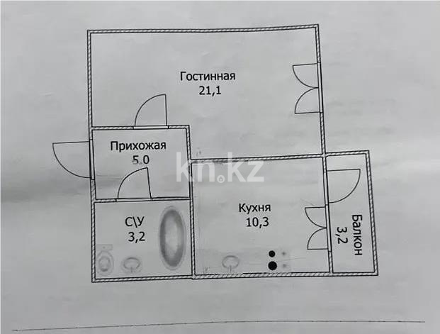 Продажа 1-комнатной квартиры, 42.8 м² в Астане - фото 5