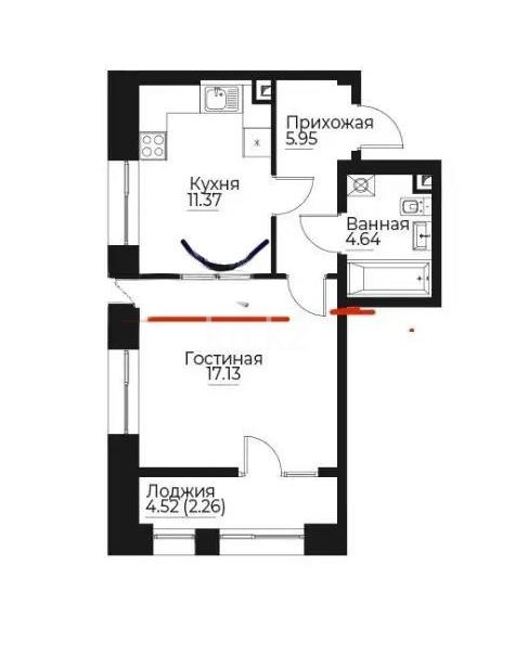 Продажа 2-комнатной квартиры, 42 м² в Алматы