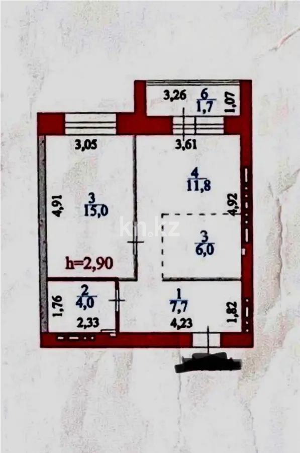 Продажа 2-комнатной квартиры, 46 м² в Астане - фото 4