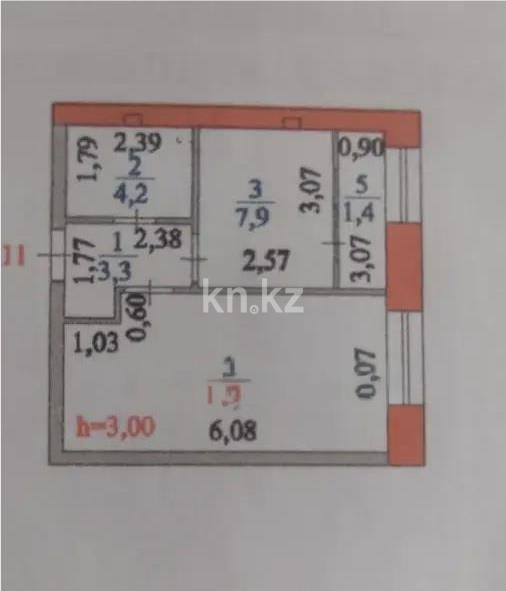 Продажа 1-комнатной квартиры, 38.2 м² в Астане