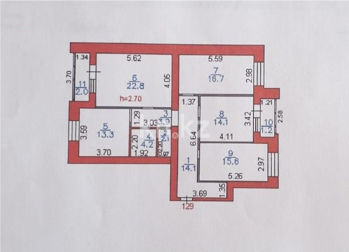 Продажа 4-комнатной квартиры, 111 м² в Караганде - фото 22