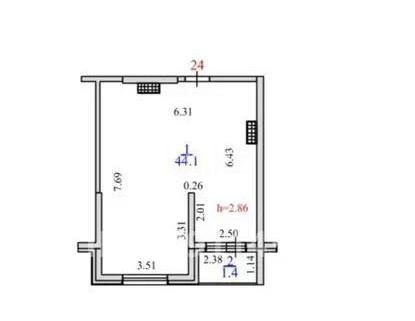 Продажа 2-комнатной квартиры, 54 м² в Алматы