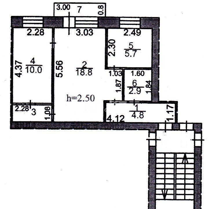 Продажа 2-комнатной квартиры, 44.7 м² в Караганде - фото 14