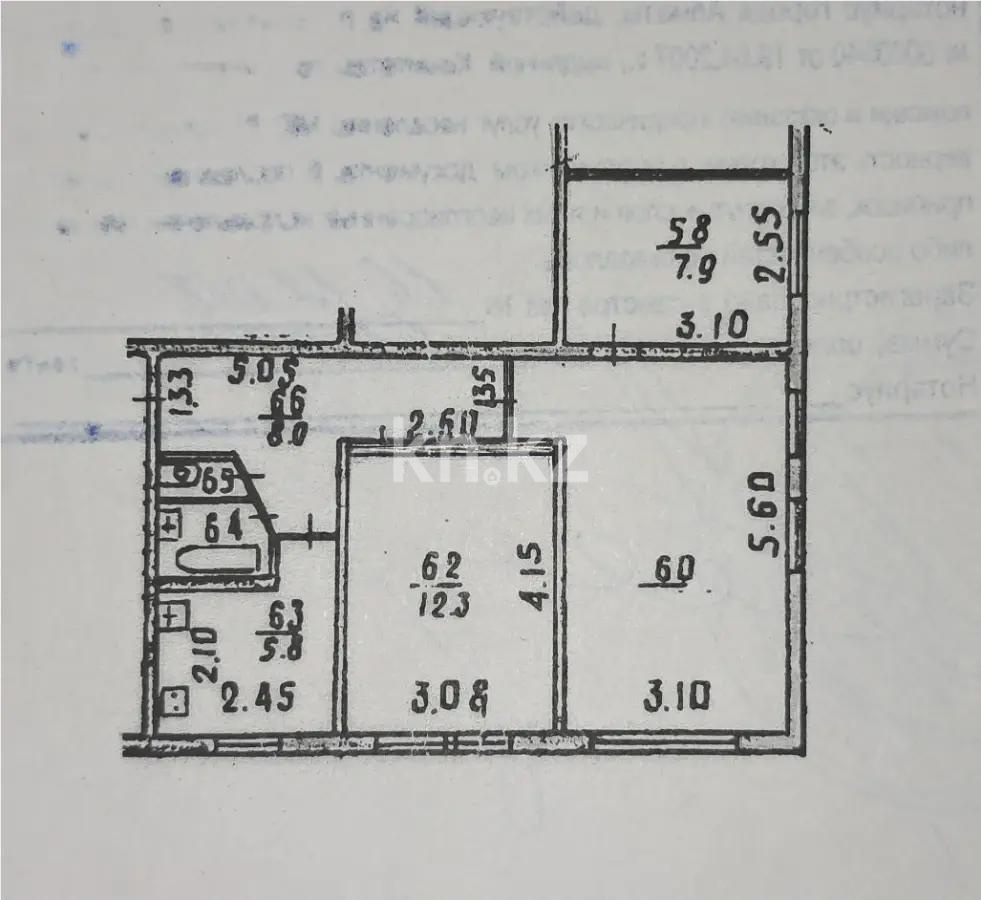Продажа 3-комнатной квартиры, 55.6 м², ул. Кашгарская, дом  4 в Алматы