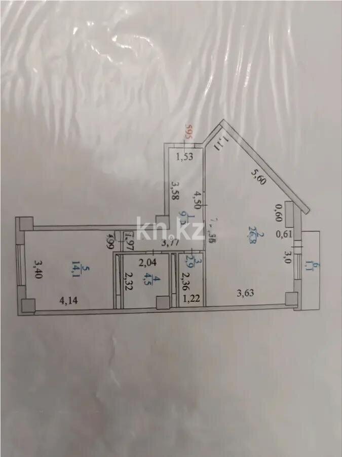 Продажа 1-комнатной квартиры, 58.5 м² в Астане - фото 6