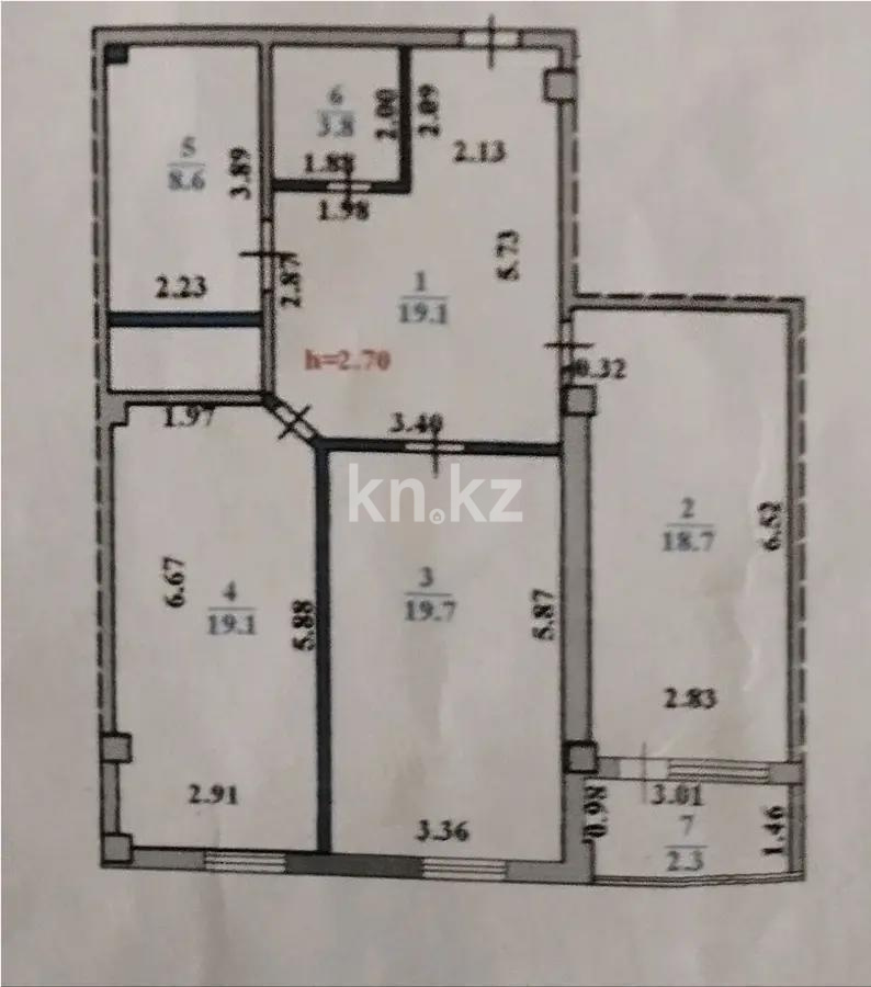 Продажа 2-комнатной квартиры, 91.3 м² в Астане - фото 6