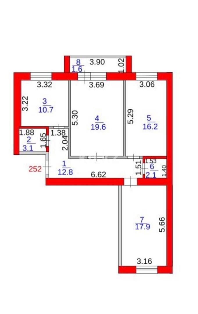 Продажа 3-комнатной квартиры, 84 м² в Караганде - фото 18
