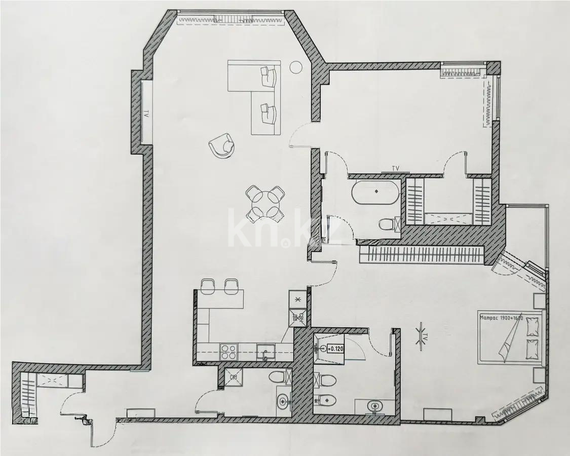 Продажа 3-комнатной квартиры, 138.4 м², пр. Женис, дом  1 в Астане - фото 5