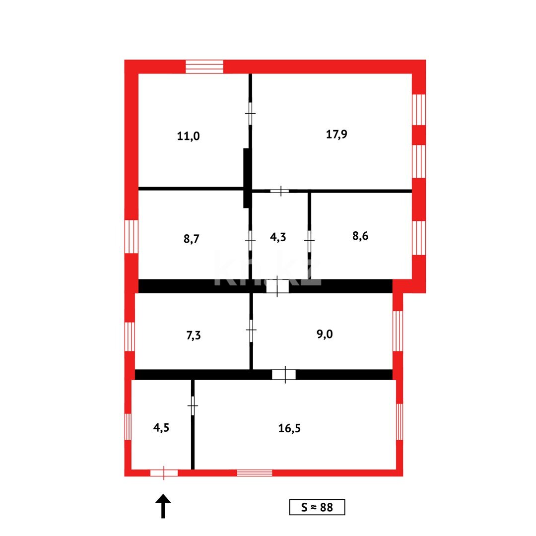 Продажа 5-комнатного дома, 87.8 м² в Темиртау - фото 14