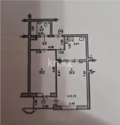 Продажа 2-комнатной квартиры, 40 м² в Алматы - фото 4