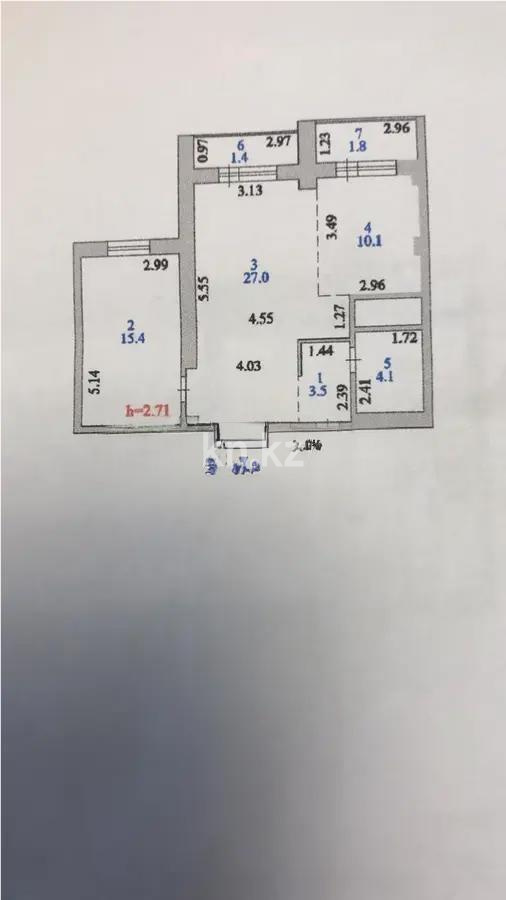 Продажа 2-комнатной квартиры, 63.6 м², пр. Абая, дом  8 в Астане - фото 4