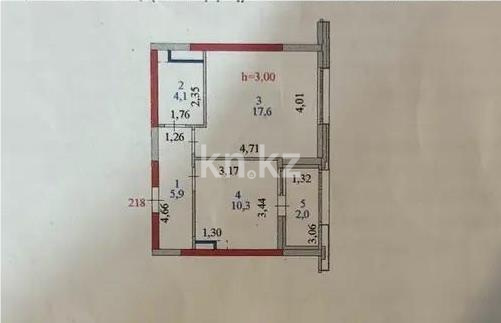 Продажа 1-комнатной квартиры, 39.9 м², пр. Тауелсыздык, дом  23 в Астане - фото 5