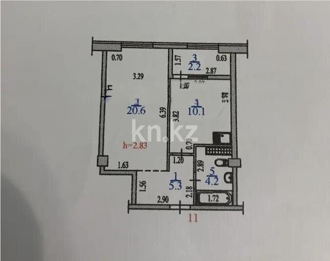 Продажа 1-комнатной квартиры, 42.4 м² в Алматы - фото 5