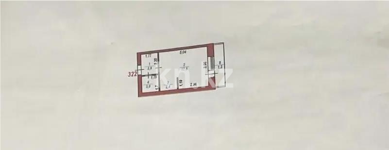 Продажа 1-комнатной квартиры, 28 м², ул. Манаса, дом  20/2 в Астане