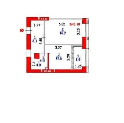 Продажа 1-комнатной квартиры, 40 м² в Астане