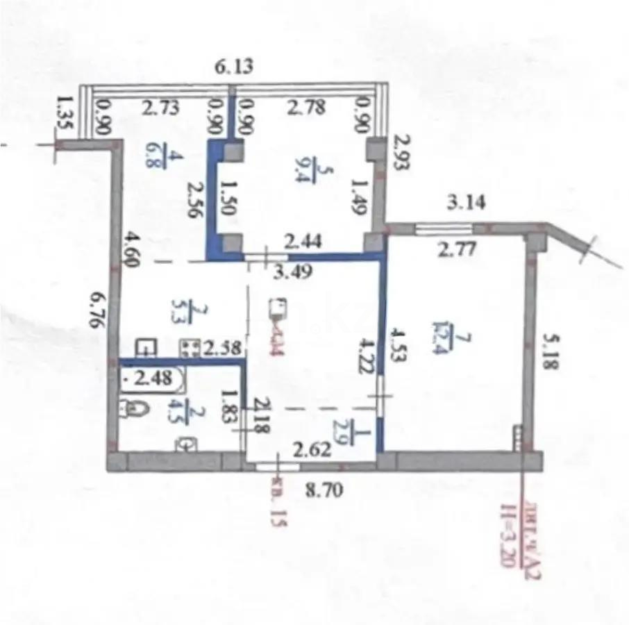 Продажа 3-комнатной квартиры, 49 м², ул. Олимпийская, дом  9 в Алматы - фото 4
