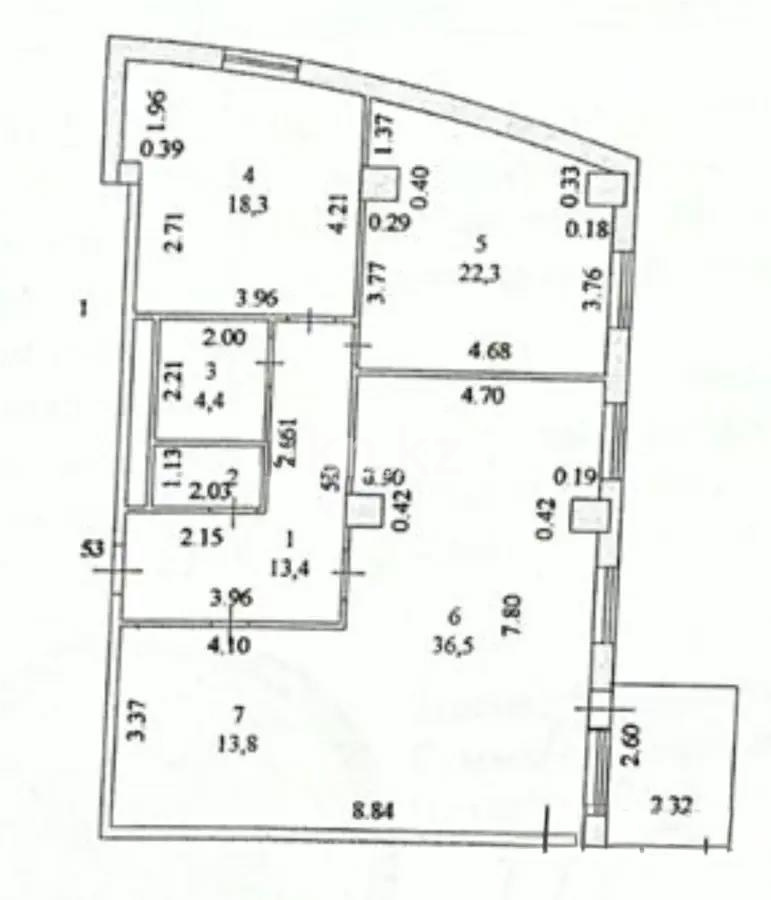 Продажа 3-комнатной квартиры, 114 м², ул. Кенесары, дом  46 в Астане - фото 8